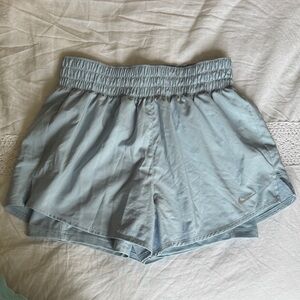 Nike Women's Sky Blue Athletic Shorts